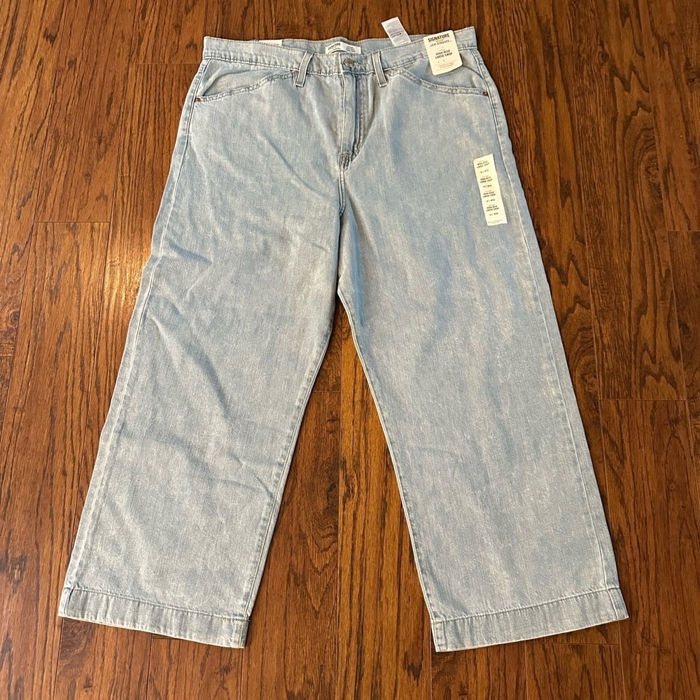 Levi's Blue Flare Wide Leg Denim